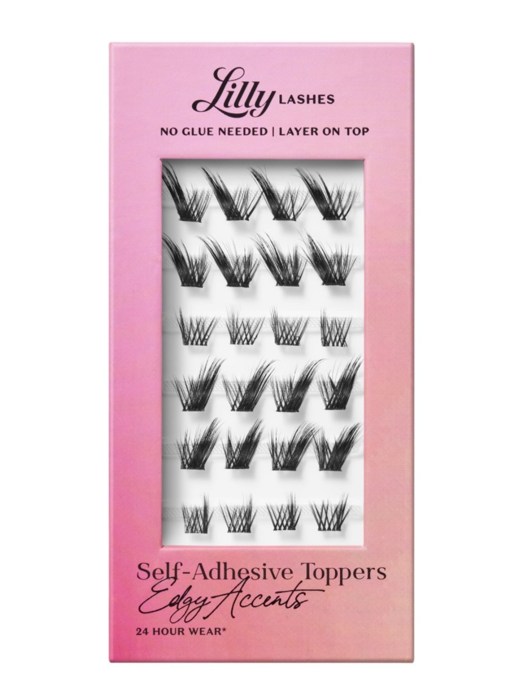 New Lilly Lashes Self-Adhesive Lash Toppers Edgy Accents